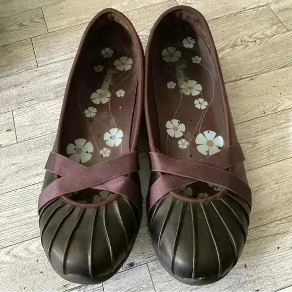 Skechers Bronze Leather Mary Janes Flats Shoes Size 10 - Picture 1 of 10